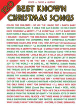 120 Best-Known Christmas Songs piano sheet music cover